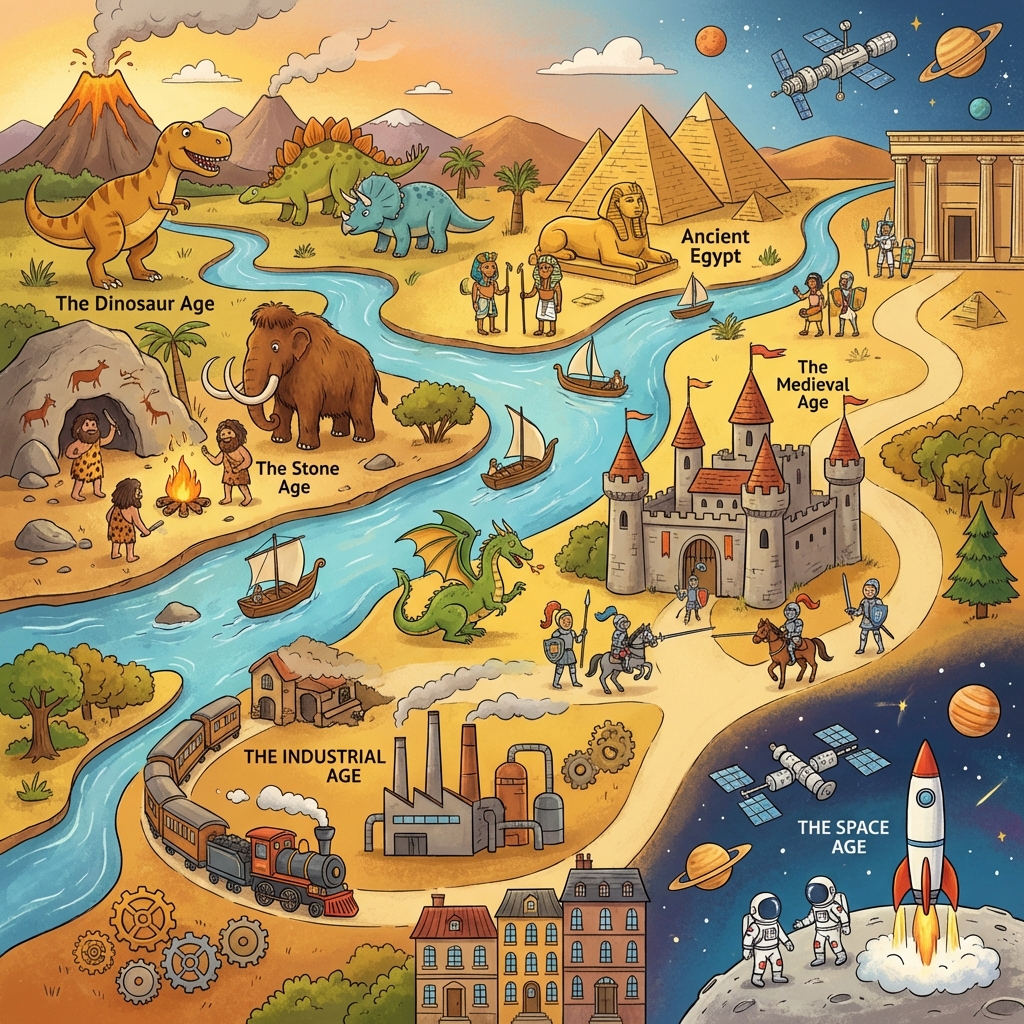 Time Machine - 6 Historical Eras